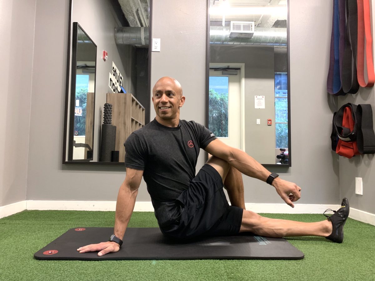 Adam Friedman Fitness Expert Advanced Athletics Athlete For Life Search and Rescue Mobility Hip Stretch